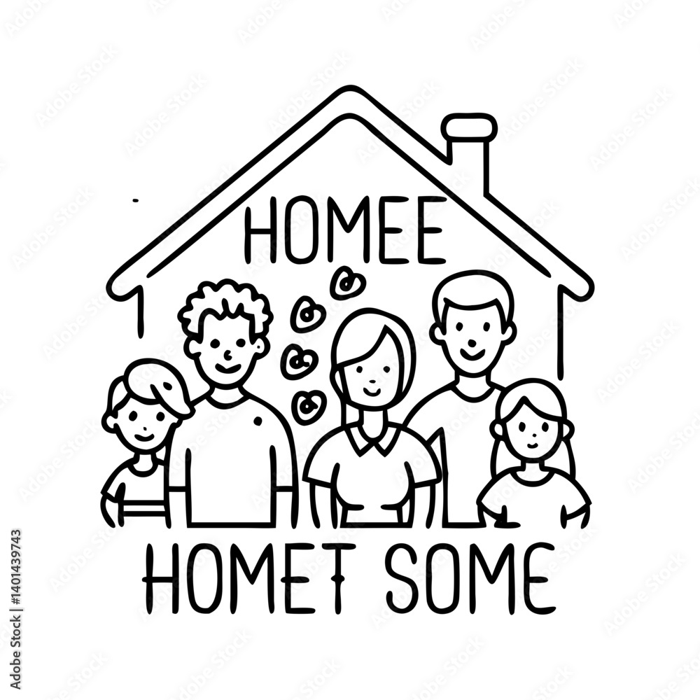 family home sweet home icon, family home sweet home line art - simple line art of family home sweet home, perfect for family home sweet home logos and icons family home sweet home icon, family home sweet home line art - simple line art of family home sweet home, perfect for family home sweet home logos and icons