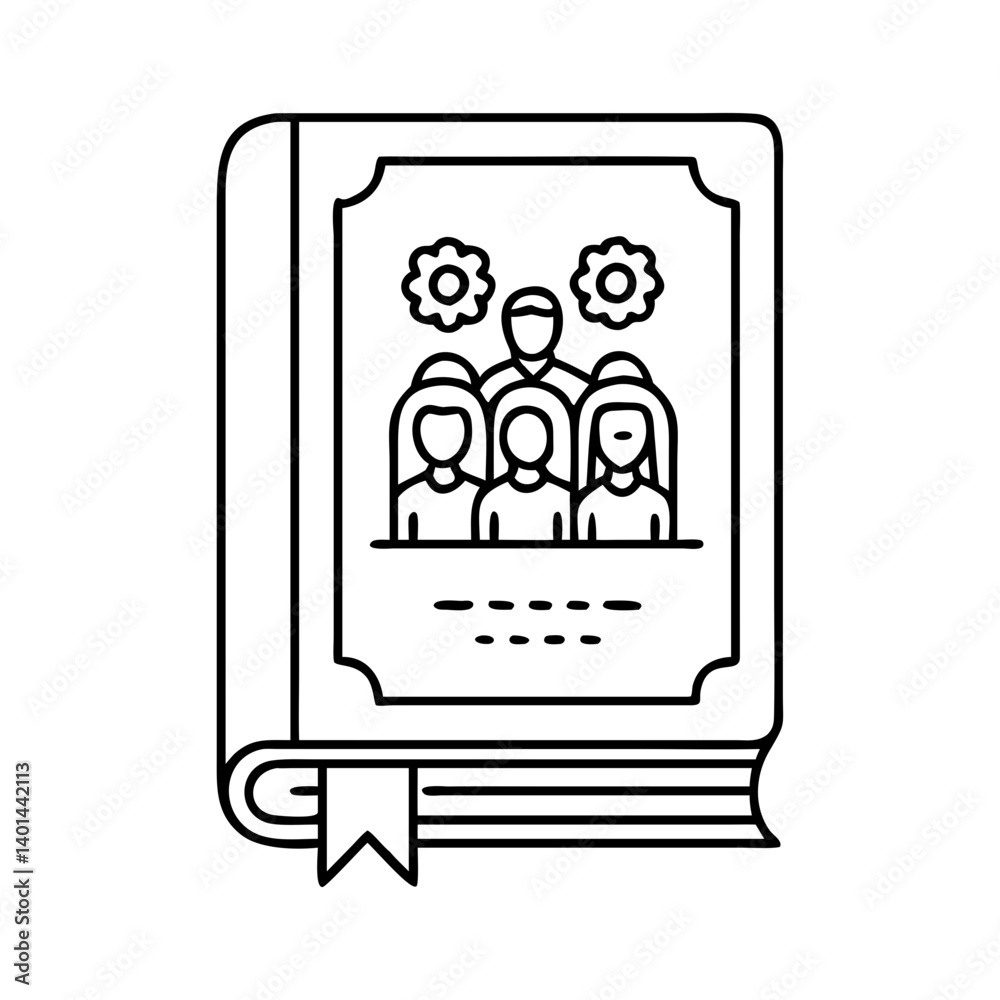 family tradition book icon, family tradition book line art - simple line art of family tradition book, perfect for family tradition book logos and icons family tradition book icon, family tradition book line art - simple line art of family tradition book, perfect for family tradition book logos and icons