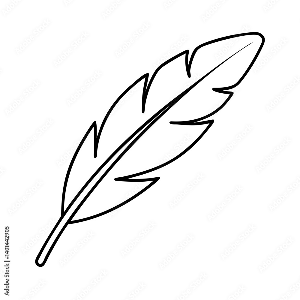 feather icon, feather line art - simple line art of feather, perfect for feather logos and icons feather icon, feather line art - simple line art of feather, perfect for feather logos and icons