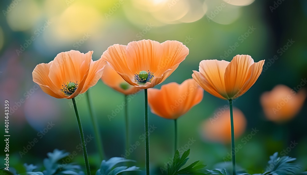 Obraz premium Orange Poppies in Soft Light