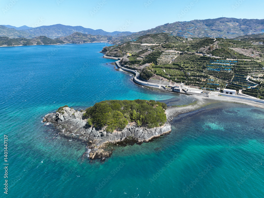 愛媛県八幡浜市 ねずみ島の風景