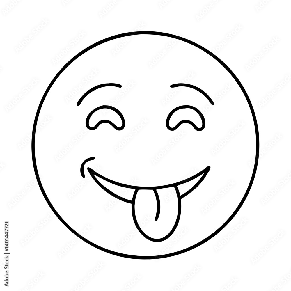 happy face with tongue out icon, happy face with tongue out line art - simple line art of happy face with tongue out, perfect for happy face with tongue out logos and icons happy face with tongue out icon, happy face with tongue out line art - simple line art of happy face with tongue out, perfect for happy face with tongue out logos and icons
