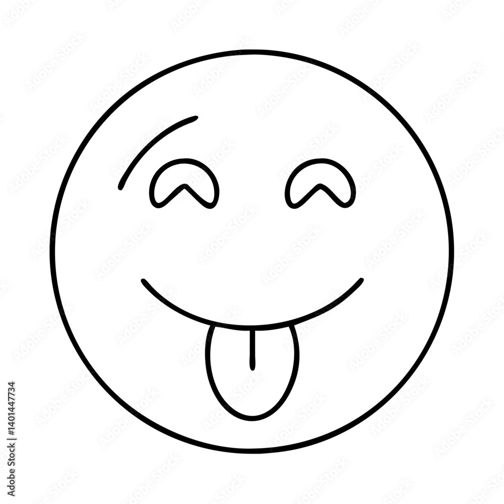 happy face with tongue out icon, happy face with tongue out line art - simple line art of happy face with tongue out, perfect for happy face with tongue out logos and icons happy face with tongue out icon, happy face with tongue out line art - simple line art of happy face with tongue out, perfect for happy face with tongue out logos and icons