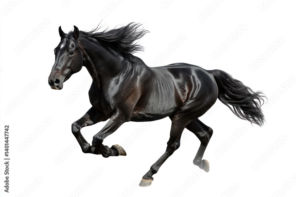 horse isolated on white background