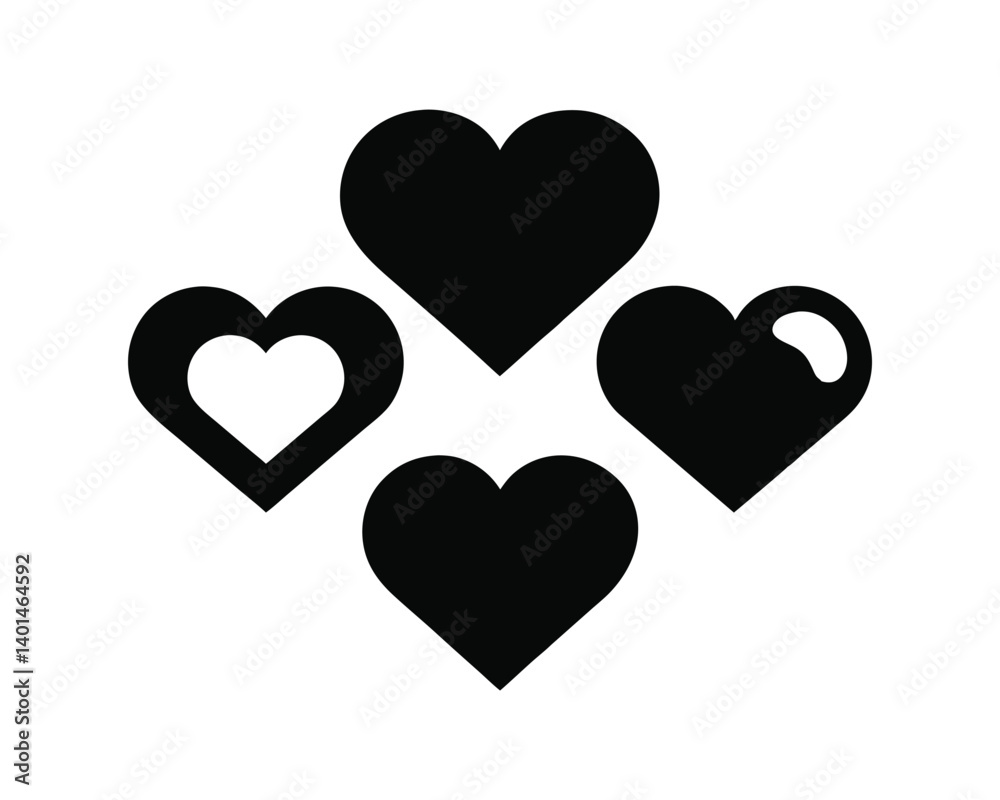 Love symbol. heart icon vector desing on awhite background Love symbol. heart icon vector desing on awhite background