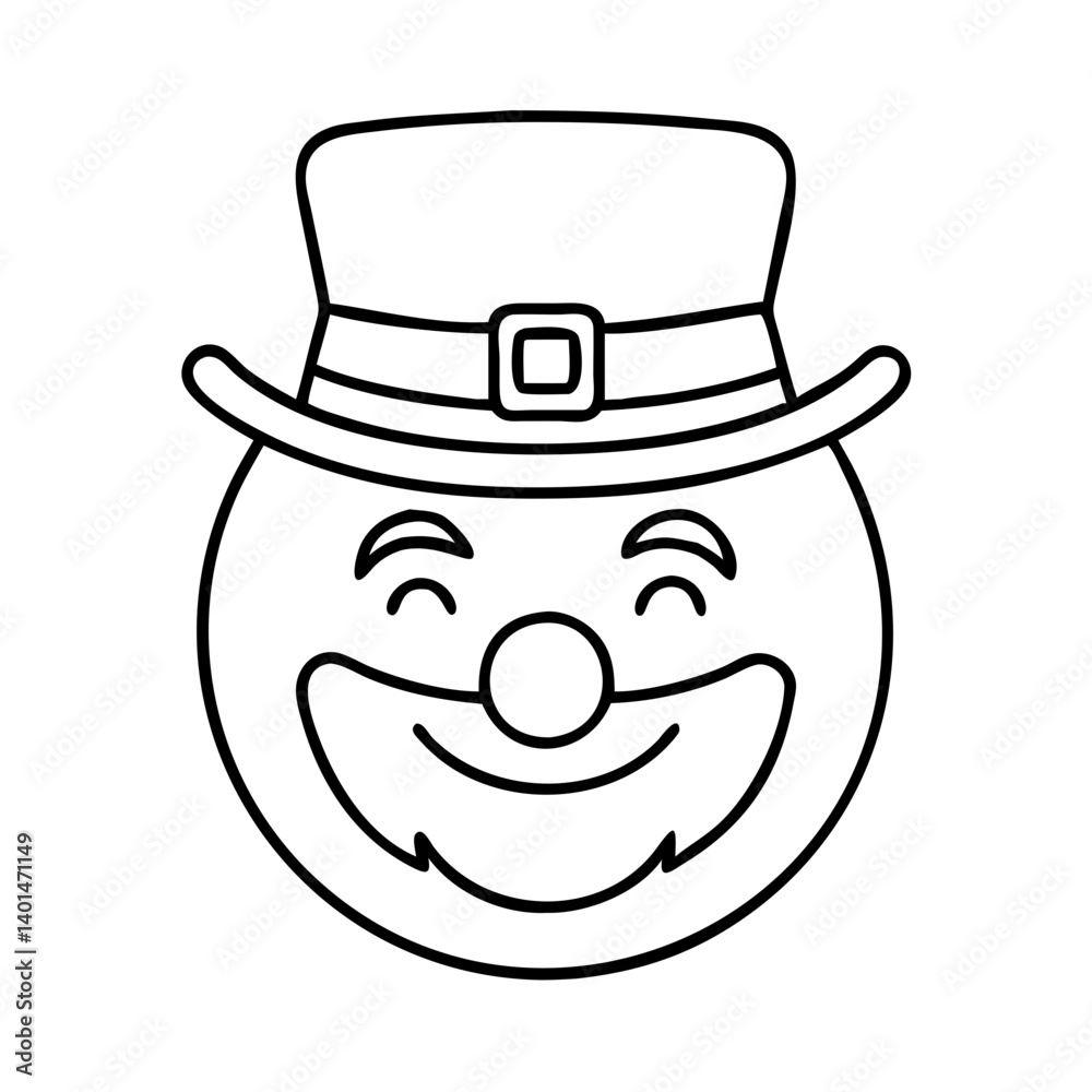 leprechaun s smile icon, leprechaun s smile line art - simple line art of leprechaun s smile, perfect for leprechaun s smile logos and icons leprechaun s smile icon, leprechaun s smile line art - simple line art of leprechaun s smile, perfect for leprechaun s smile logos and icons