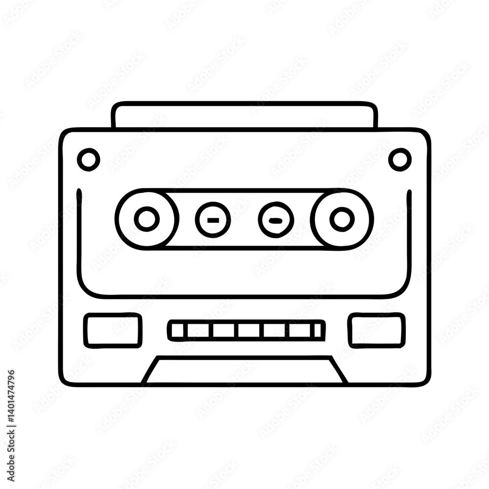 old school cassette tape deck icon, old school cassette tape deck line art - simple line art of old school cassette tape deck, perfect for old school cassette tape deck logos and icons old school cassette tape deck icon, old school cassette tape deck line art - simple line art of old school cassette tape deck, perfect for old school cassette tape deck logos and icons