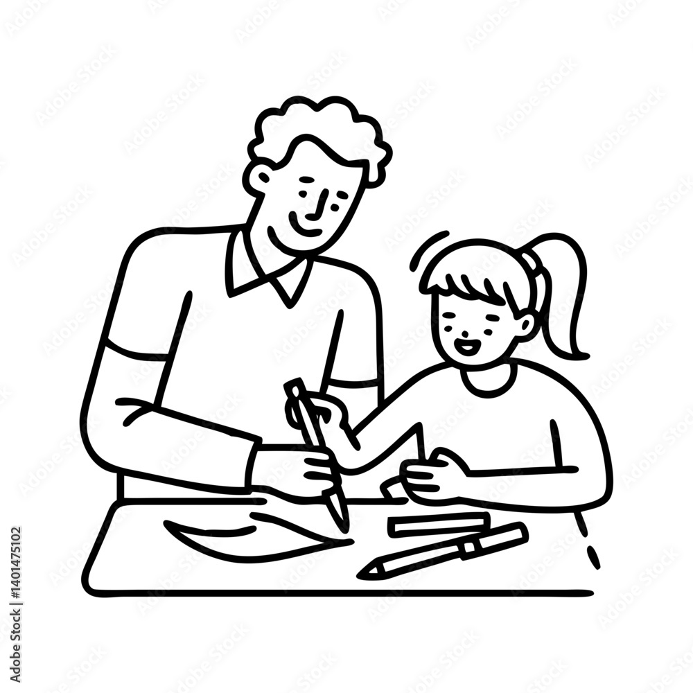 parent and child drawing icon, parent and child drawing line art - simple line art of parent and child drawing, perfect for parent and child drawing logos and icons parent and child drawing icon, parent and child drawing line art - simple line art of parent and child drawing, perfect for parent and child drawing logos and icons