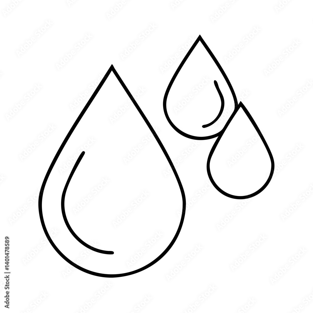 raindrop icon, raindrop line art - simple line art of raindrop, perfect for raindrop logos and icons raindrop icon, raindrop line art - simple line art of raindrop, perfect for raindrop logos and icons