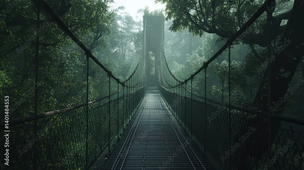 Fototapeta premium Misty forest path