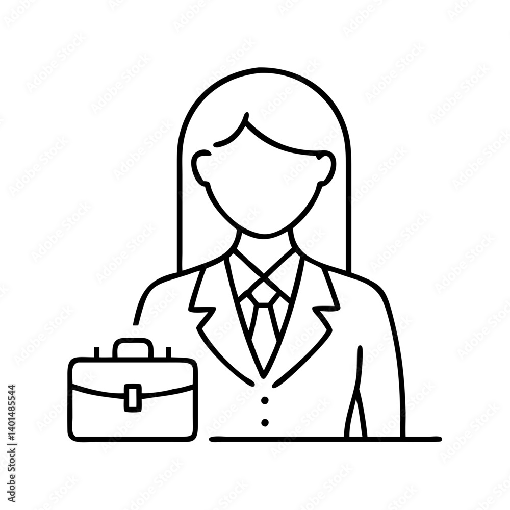 woman in business suit icon, woman in business suit line art - simple line art of woman in business suit, perfect for woman in business suit logos and icons woman in business suit icon, woman in business suit line art - simple line art of woman in business suit, perfect for woman in business suit logos and icons