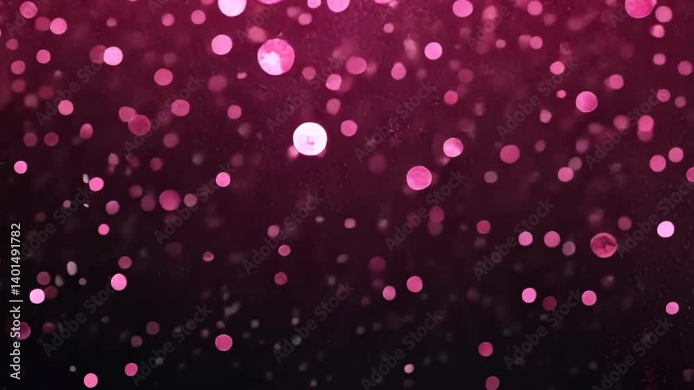 Ethereal pink sparkle transition with shimmering light particles falling gracefully Ethereal pink sparkle transition with shimmering light particles falling gracefully