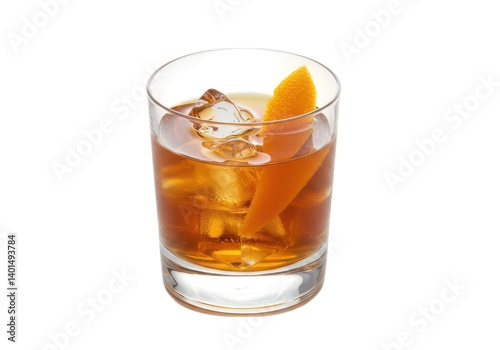 Wallpaper Mural Classic old fashioned cocktail recipe with orange garnish Torontodigital.ca
