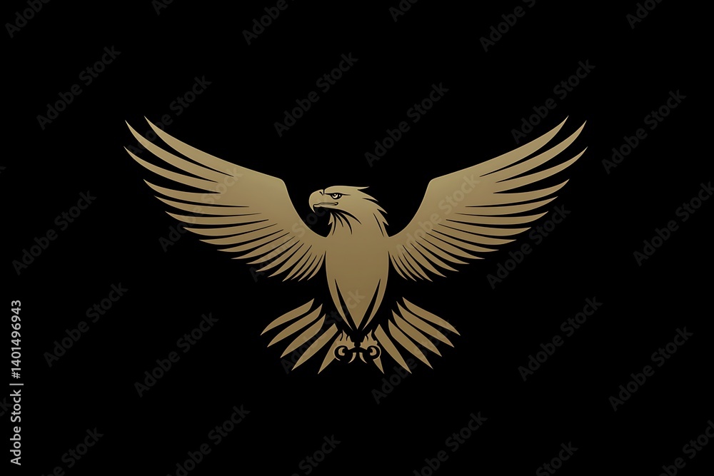 An eagle logo template design vector, highlighting power and precision An eagle logo template design vector, highlighting power and precision