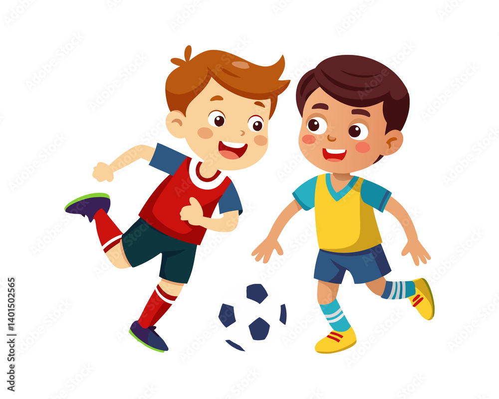 Children playing soccer isolated on transferring background, boy play football isolated on transferring background Children playing soccer isolated on transferring background, boy play football isolated on transferring background