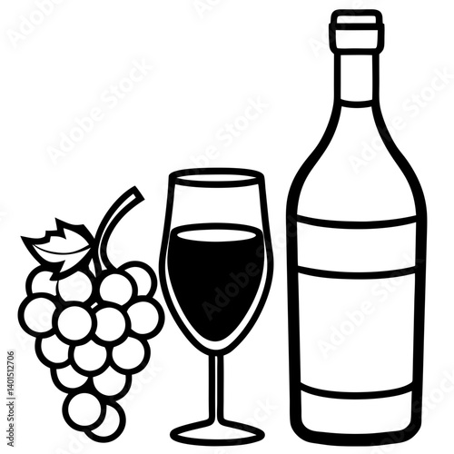 bottle and glass of wine