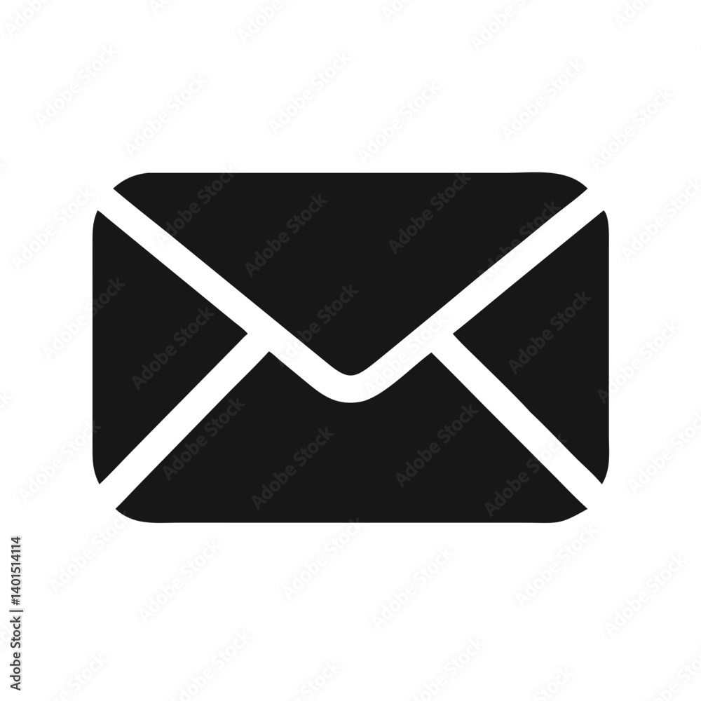 Closed Envelope Mail Icon Representing Secure Communication and Postal Services Closed Envelope Mail Icon Representing Secure Communication and Postal Services