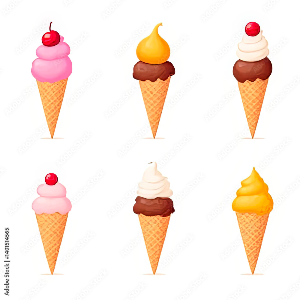 Minimal balloon 3D image of perfect vanilla ice cream.created with the help of artificial intelligence. Minimal balloon 3D image of perfect vanilla ice cream.created with the help of artificial intelligence.
