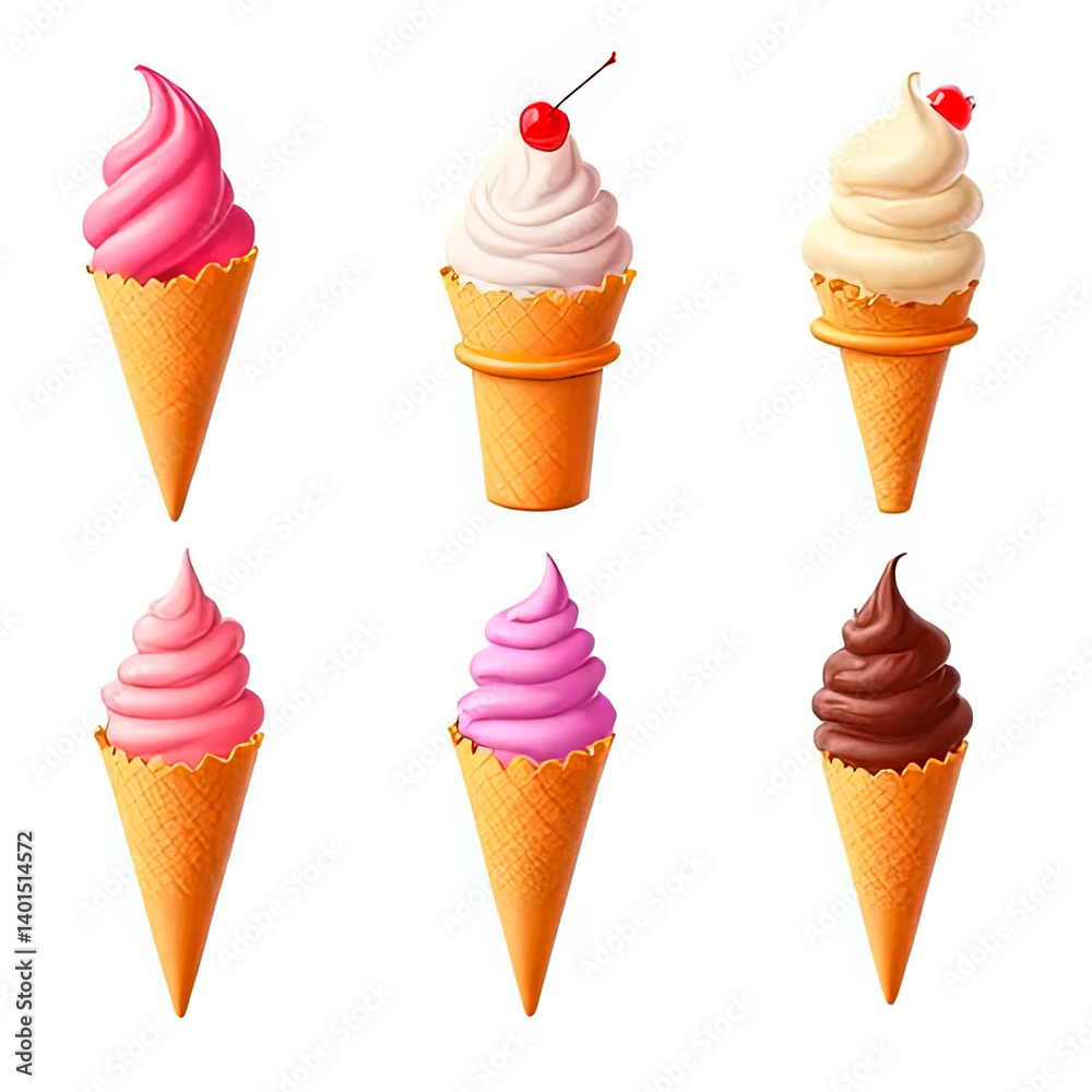 Minimal balloon 3D image of perfect vanilla ice cream.created with the help of artificial intelligence. Minimal balloon 3D image of perfect vanilla ice cream.created with the help of artificial intelligence.