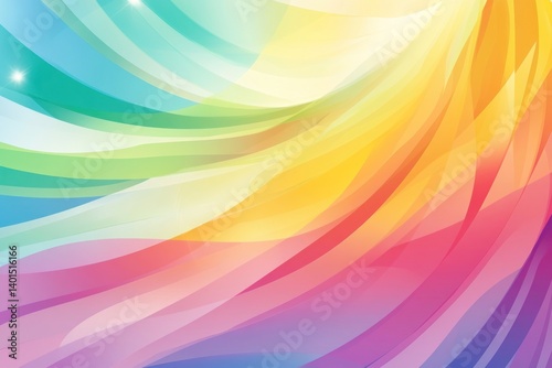 Obraz na płótnie An abstract colorful background with rays of light radiating outward, creating a sense of motion and energy. w salonie