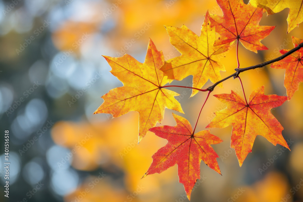 Vibrant, colorful autumn leaves covering the ground, creating a picturesque scene against a clear blue sky. Perfect for HD wallpapers. Vibrant, colorful autumn leaves covering the ground, creating a picturesque scene against a clear blue sky. Perfect for HD wallpapers.