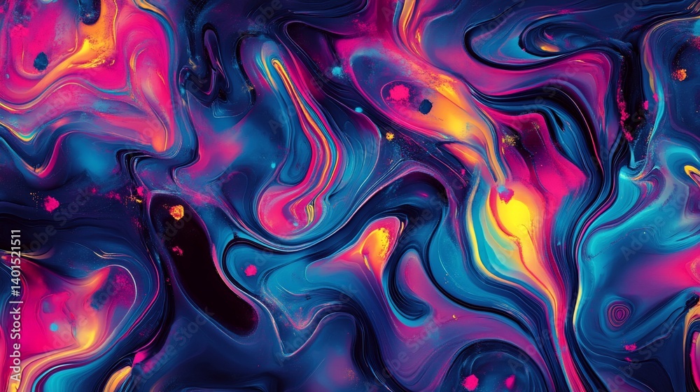 Abstract Swirling Vibrant Colors: A Psychedelic Liquid Art Masterpiece Abstract Swirling Vibrant Colors: A Psychedelic Liquid Art Masterpiece