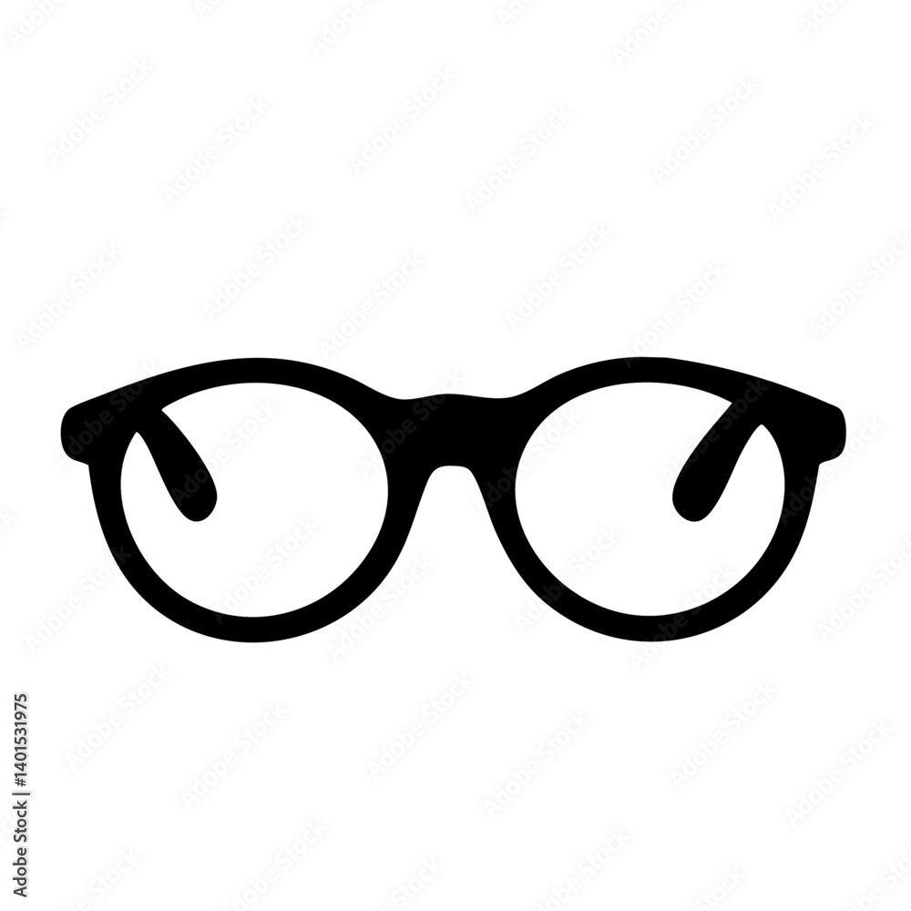 Fototapeta premium A pair of glasses vector icon with frames