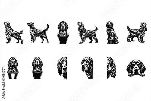 Gordon Setter SVG Bundle