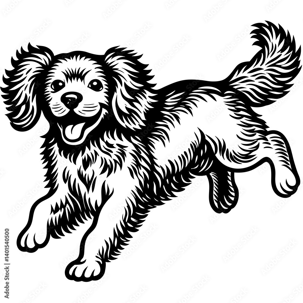 Obraz premium a-cute-cat-running