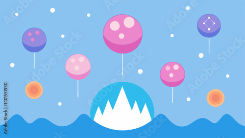 Dreamlike Aesthetic An artistic representation of a whimsical dream with floating nanotechnology particles that transform into various skincare benefits such as elasticity and