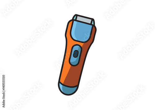 Electric Hair Trimmer: A sleek, vibrant electric hair trimmer isolated against a minimalist background, embodying modern grooming essentials and ease of use.