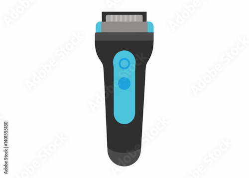 Electric Razor: A modern electric razor illustration, blending functionality with a sleek design. Its ergonomic form, detailed head, and user-friendly buttons.