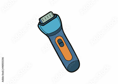 Electric Shaver Illustration: An isolated view of a modern electric shaver, embodying the essence of grooming and personal care, ready to meet your needs.