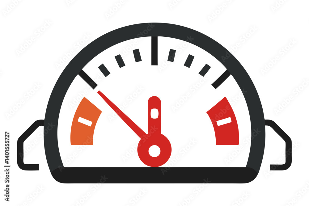 Minimalist Fuel Gauge Icon Design Minimalist Fuel Gauge Icon Design