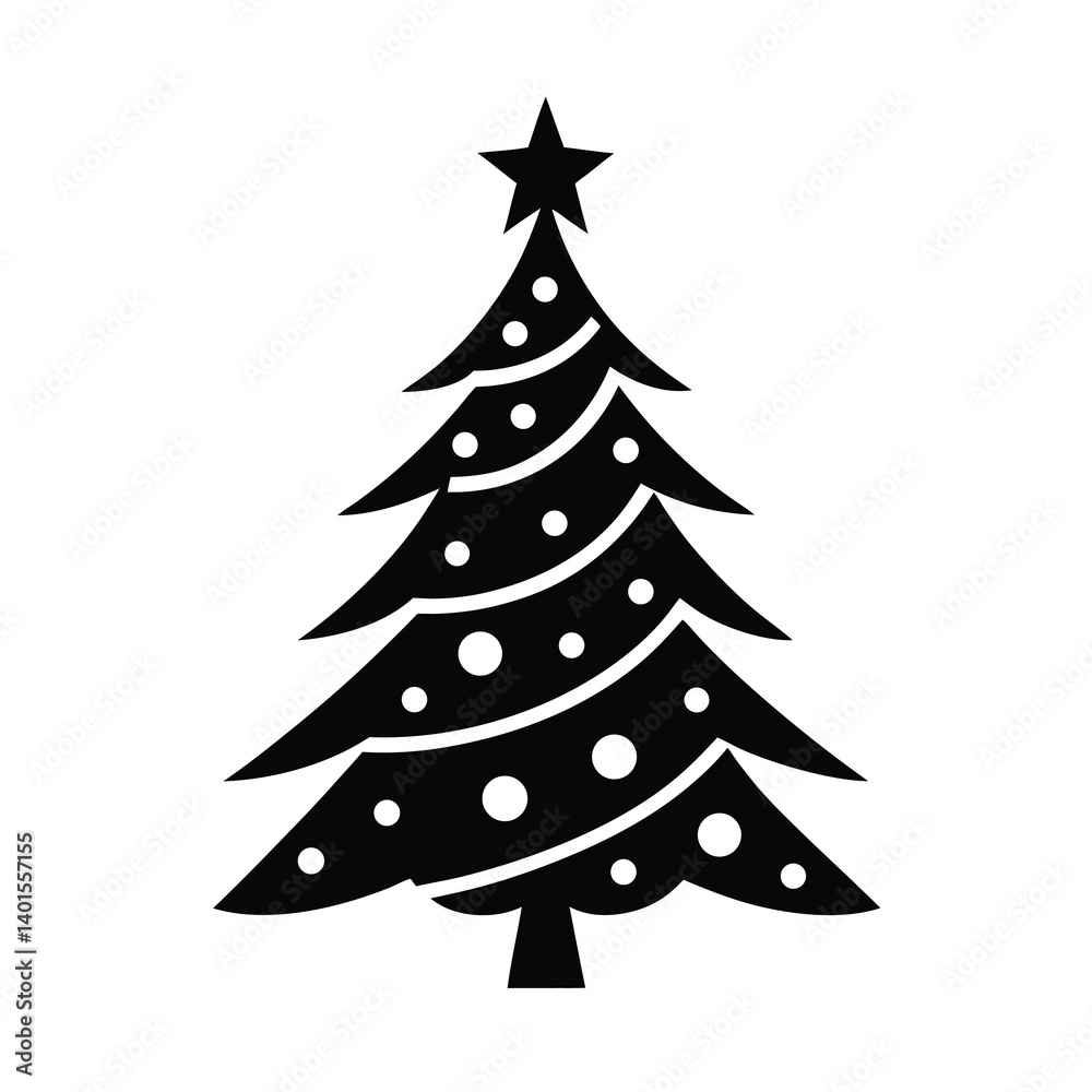 christmas tree vector illustration christmas tree vector illustration