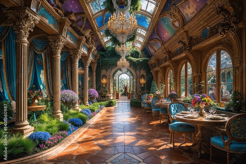 Obraz premium Enchanting Journey Through a Fantasy Wonderland Exploration