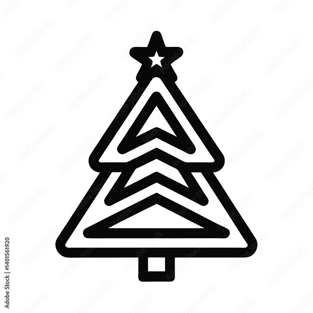 christmas tree vector illustration christmas tree vector illustration