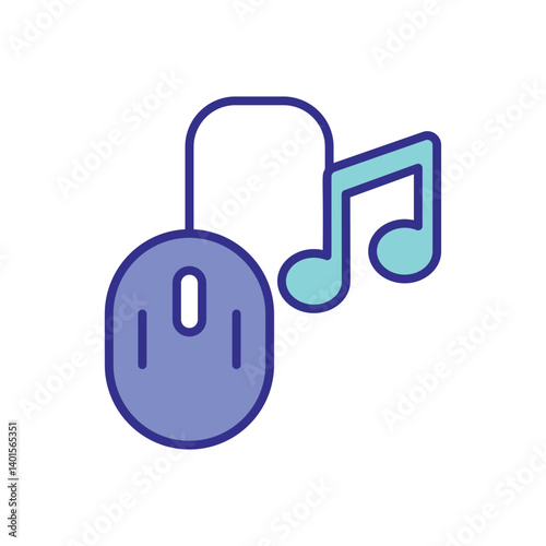 Computer Music Icon Vector Stock Illustration