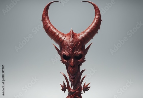 tail design horns elements devil 3d rendering trident s costume collection art halloween abstract heaven festival mask daemon lord illustration evil dark bad fantasy horn gear head hell equipment photo