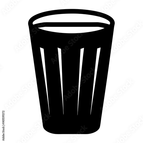 chai latte black silhouette icon - of a soft drinks chai latte simple vector art