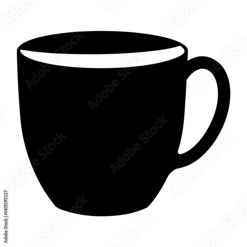 matcha latte black silhouette icon - of a soft drinks matcha latte simple vector art