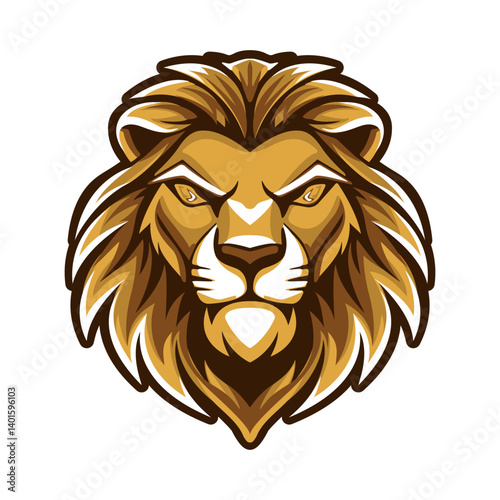 cartoon lion logo