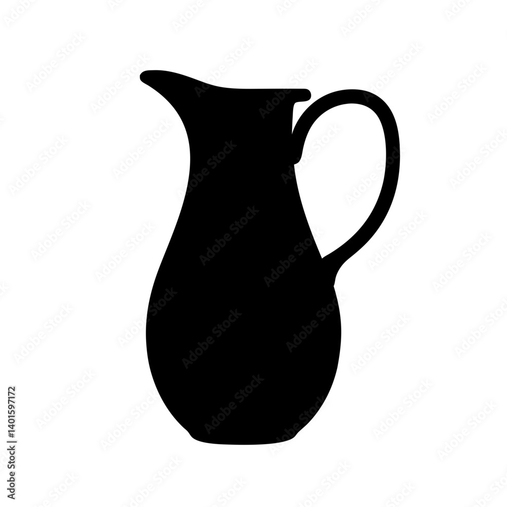 sangria pitcher black silhouette icon - of a soft drinks sangria pitcher simple vector art sangria pitcher black silhouette icon - of a soft drinks sangria pitcher simple vector art