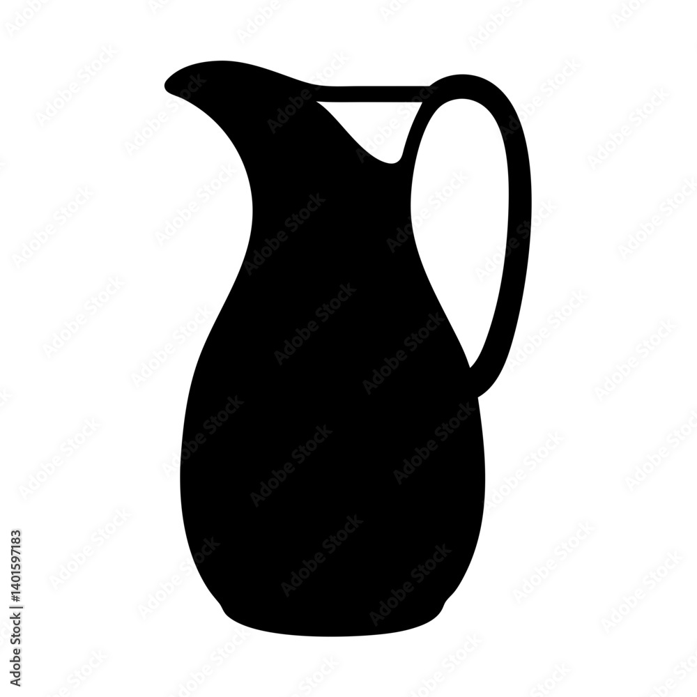 sangria pitcher black silhouette icon - of a soft drinks sangria pitcher simple vector art sangria pitcher black silhouette icon - of a soft drinks sangria pitcher simple vector art