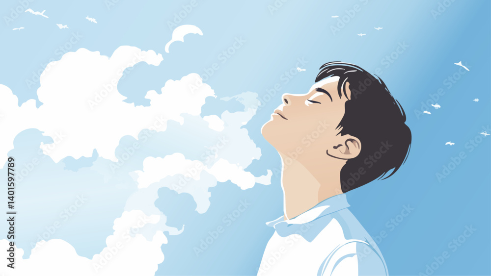 Stress Relief Techniques with Breathing Exercises and Calm Atmosphere Stress Relief Techniques with Breathing Exercises and Calm Atmosphere