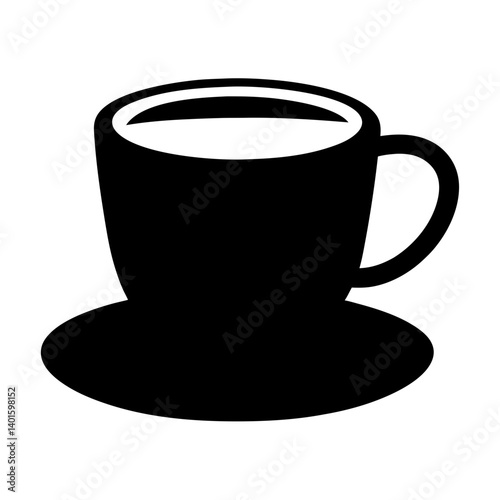turkish coffee black silhouette icon - of a soft drinks turkish coffee simple vector art