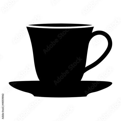turkish coffee black silhouette icon - of a soft drinks turkish coffee simple vector art
