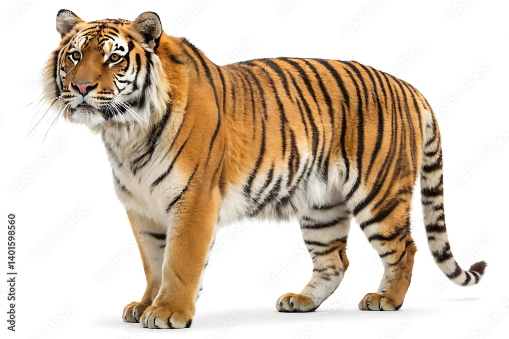 Fototapeta premium Full Body Portrait of a Standing Tiger