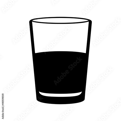 whisky sour black silhouette icon - of a soft drinks whisky sour simple vector art