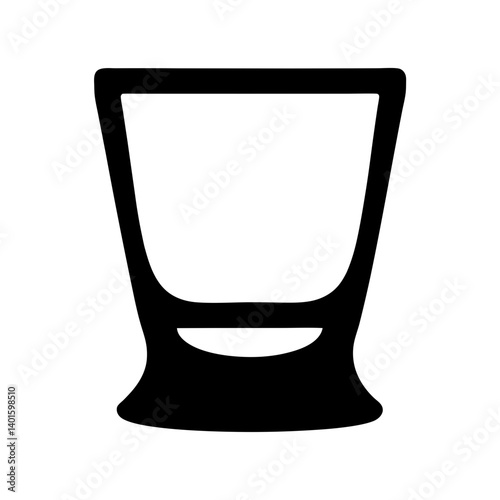 whisky sour black silhouette icon - of a soft drinks whisky sour simple vector art